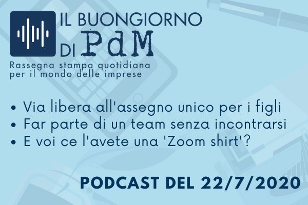 Il Buongiorno di PdM: assegno per i figli, una svolta nel welfare