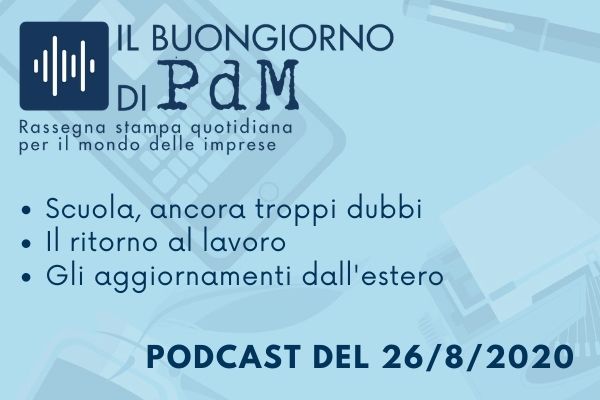 Il Buongiorno di PdM: scuola e lavoro, strada in salita